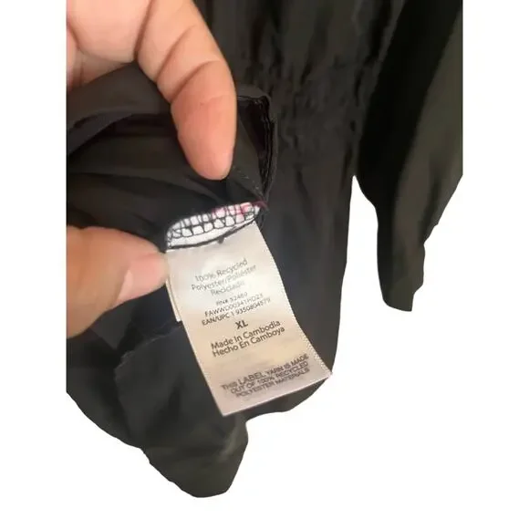 Free Assembly Women's Smocked Waist Mini Shirt Dress with Long Sleeves Size XL - Picture 6 of 7